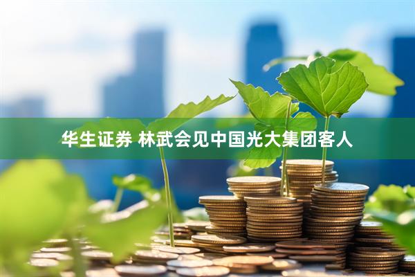 华生证券 林武会见中国光大集团客人