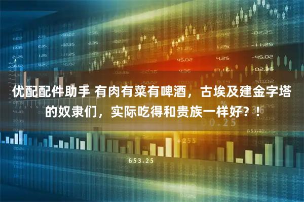 优配配件助手 有肉有菜有啤酒,古埃及建金字塔的奴隶们,实际吃得和贵族一样好?!