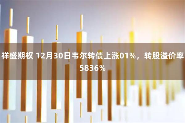 祥盛期权 12月30日韦尔转债上涨01%，转股溢价率5836%